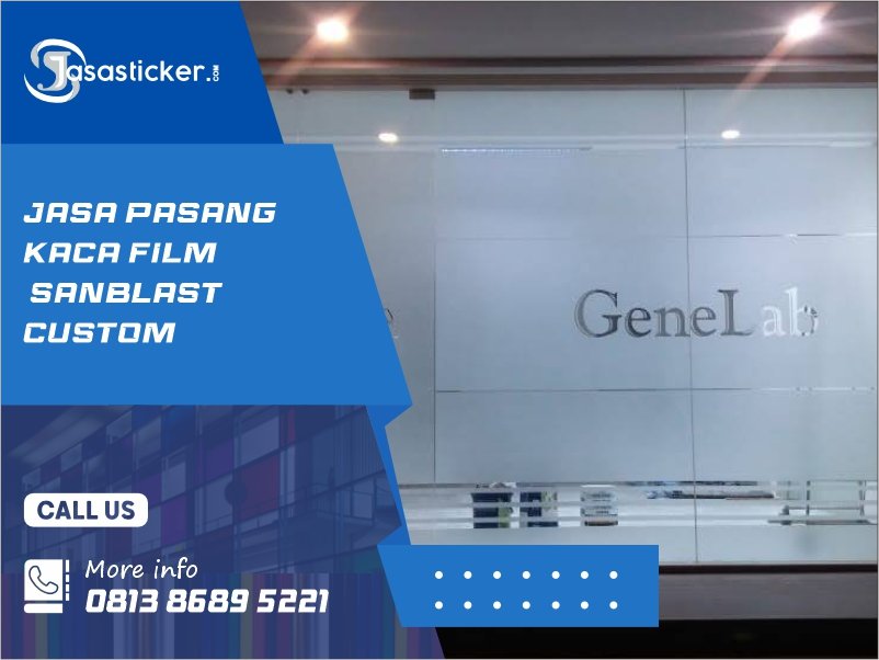 Jasa Sticker Sandblast Kaca Film