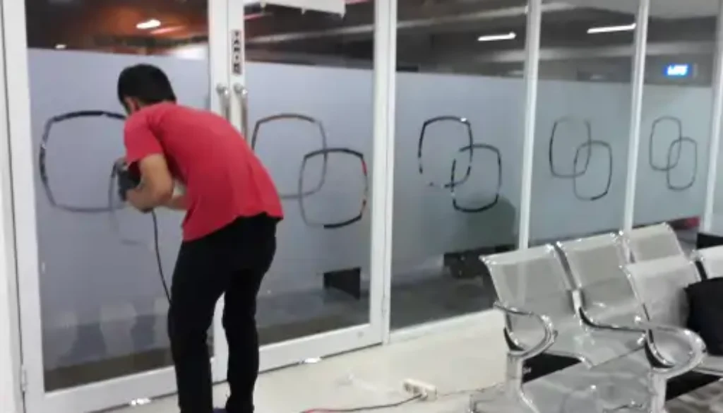 Sticker Sandblast Kaca Film