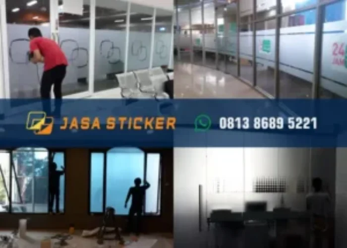 sticker sandblast kaca film