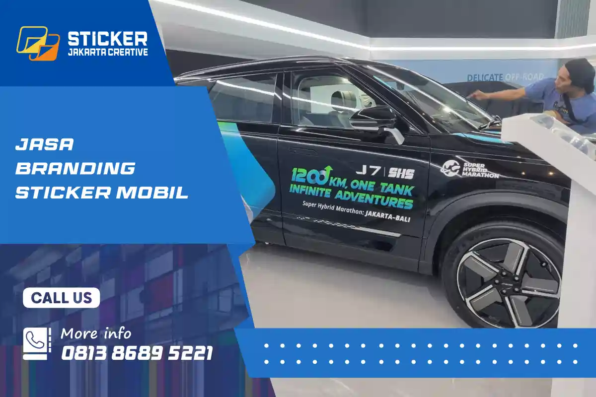 branding sticker mobil
